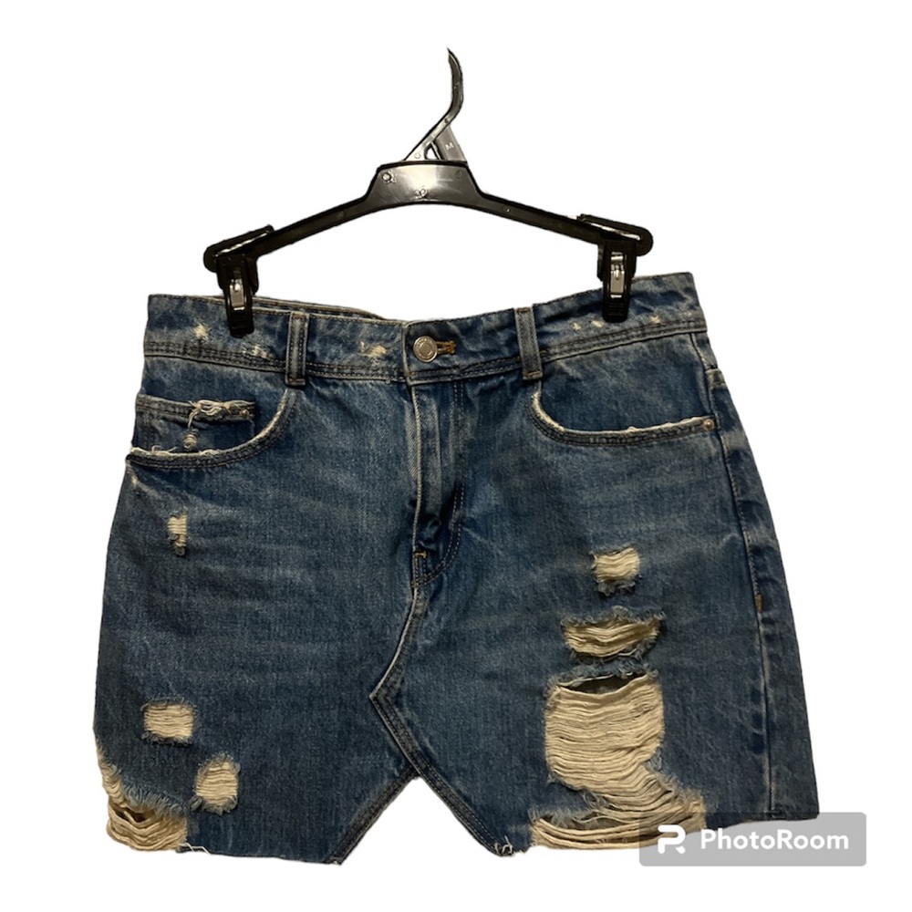 Zara Trafalic Denimwear Blue Skirt